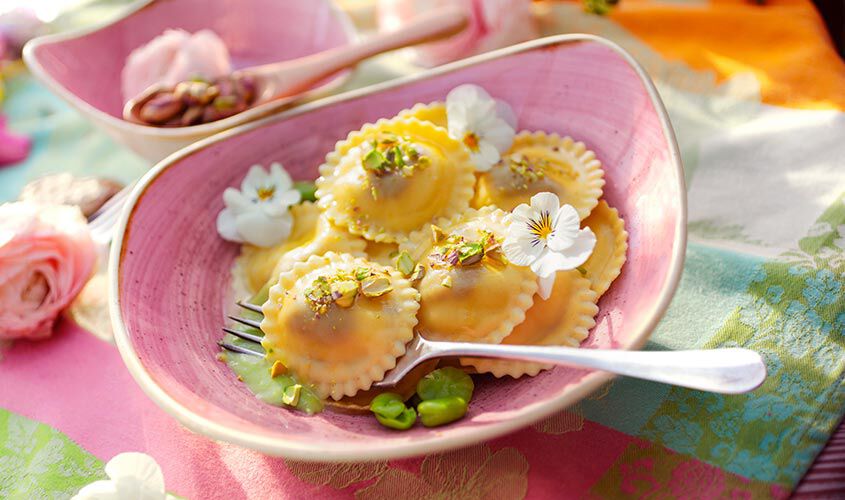 Primi e Sughi - Girasoli Ricotta di Pecora e Pistacchio