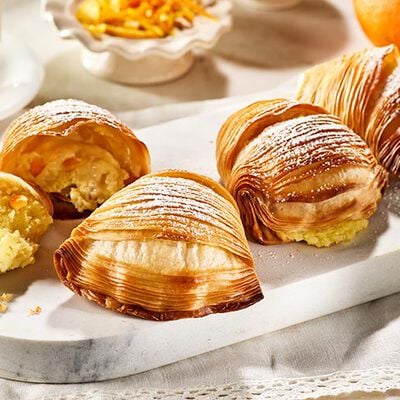 Croissant e prima colazione - Sfogliatelle Napoletane Ricce