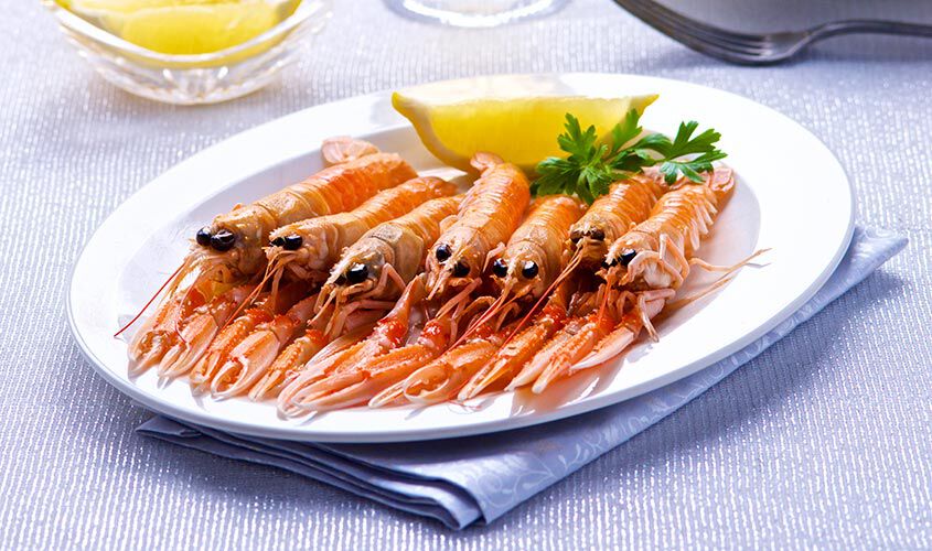 Pesce e crostacei al naturale - Scampi