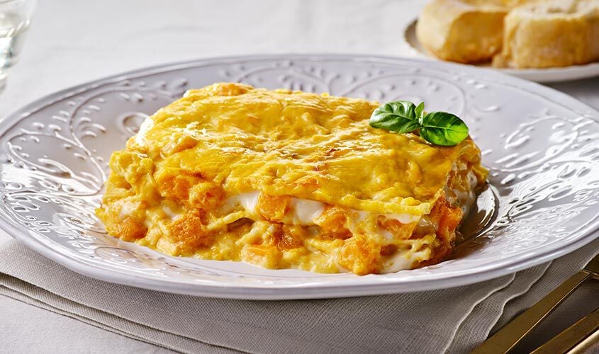 Primi piatti da forno - Sformato di Crespelle alla Zucca con "Asiago DOP"