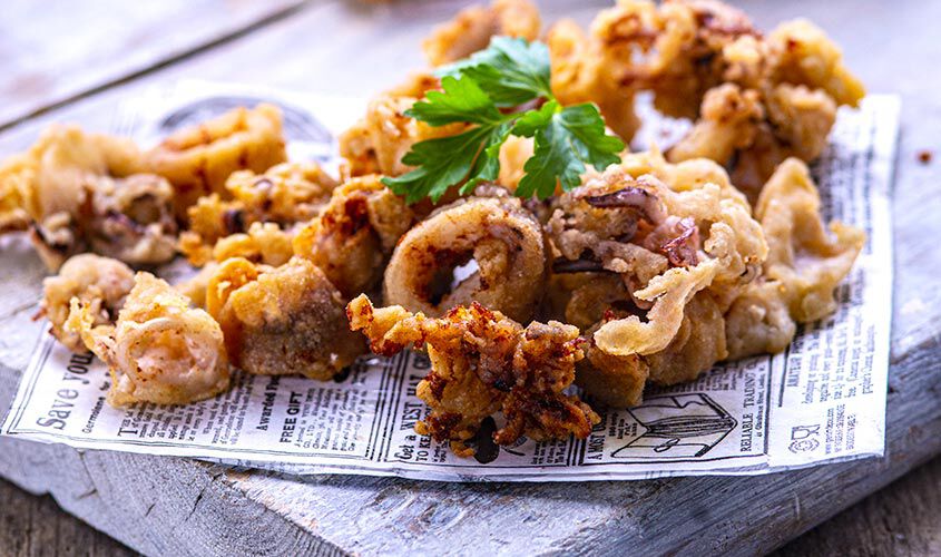 Pesce Panato - Calamari Infarinati da Frittura