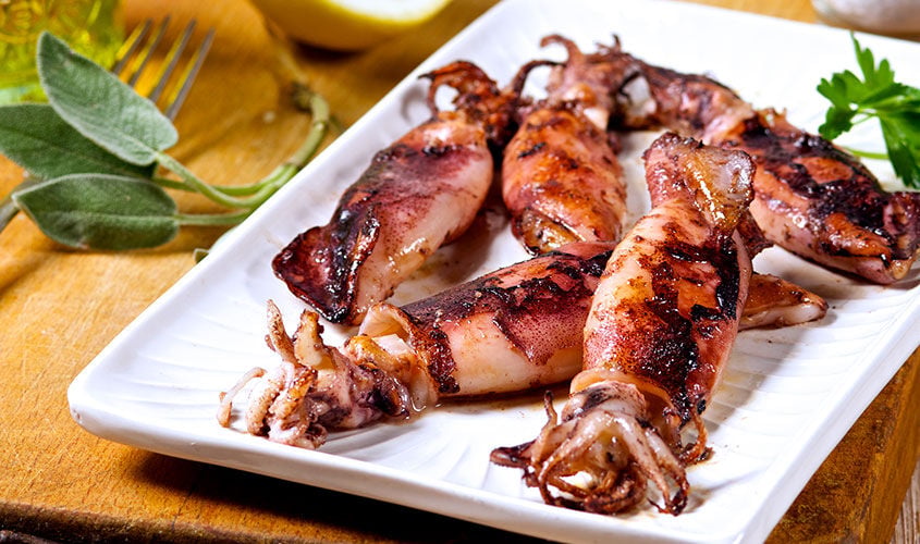 Pesce e crostacei al naturale - Calamari Patagonici Interi Puliti