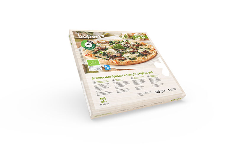 Schiacciate - Schiacciata Spinaci e Funghi Grigliati BIO