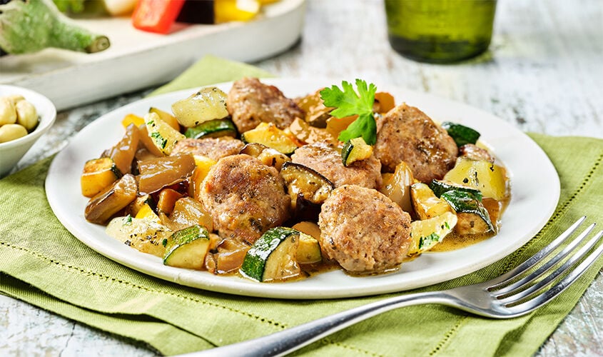 MyLife Bilanciati - Burgerini di Bovino con Verdure Grigliate