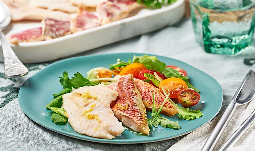 Pesce e crostacei al naturale - Filetti di Triglia e Cernia