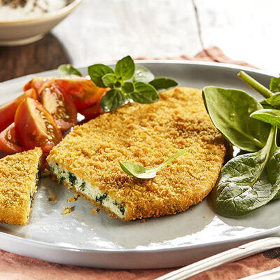 Carne Panata - COTOLETTE DI POLLO CON SPINACI