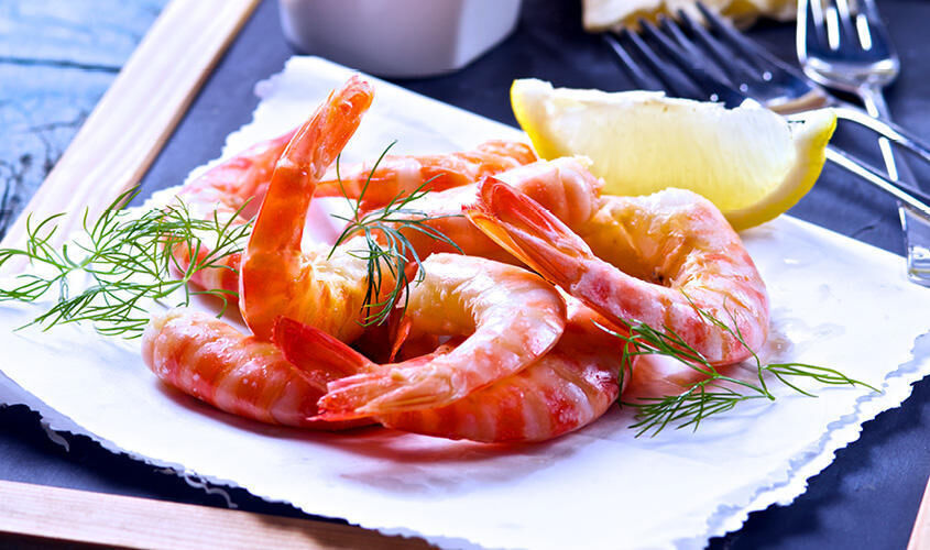 Pesce e crostacei al naturale - Code di Gamberoni