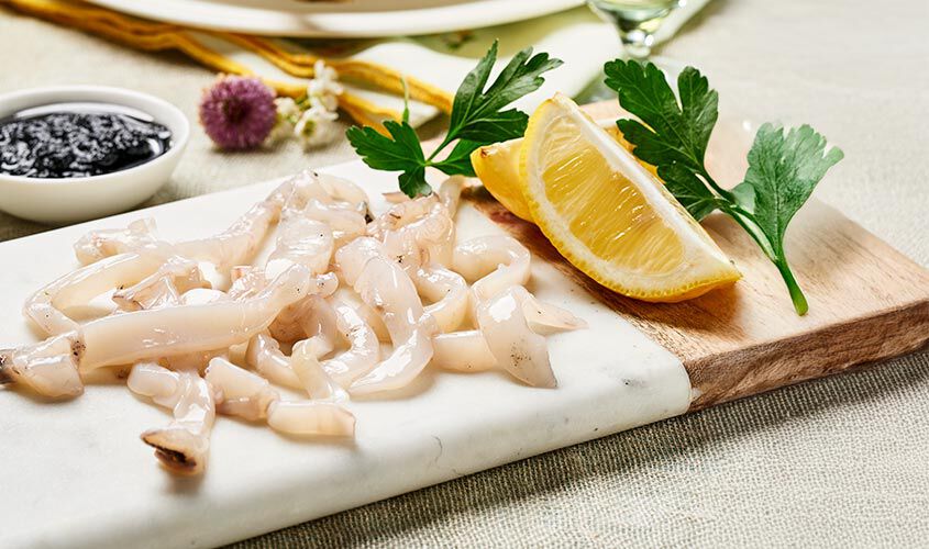 Pesce e crostacei al naturale - Fettucce di Seppia con il loro Nero