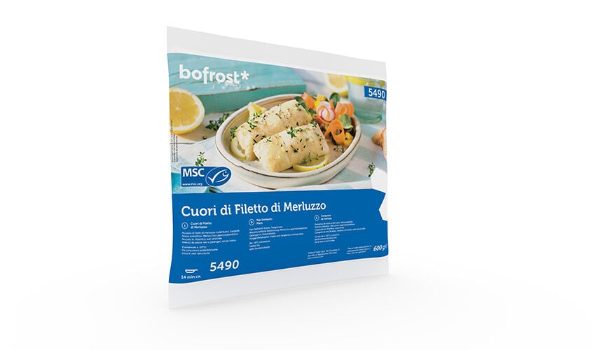 Pesce e crostacei al naturale - Cuori di Filetto di Merluzzo