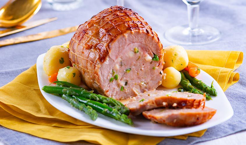 Arrosti e involtini - Arrosto di Tacchino con Asparagi e Speck