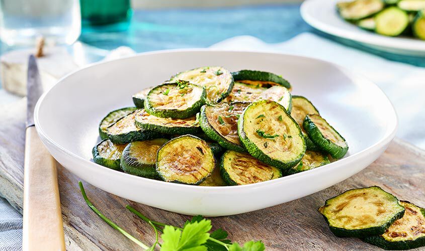 Verdure grigliate e specialità - Zucchine Grigliate a Rondelle