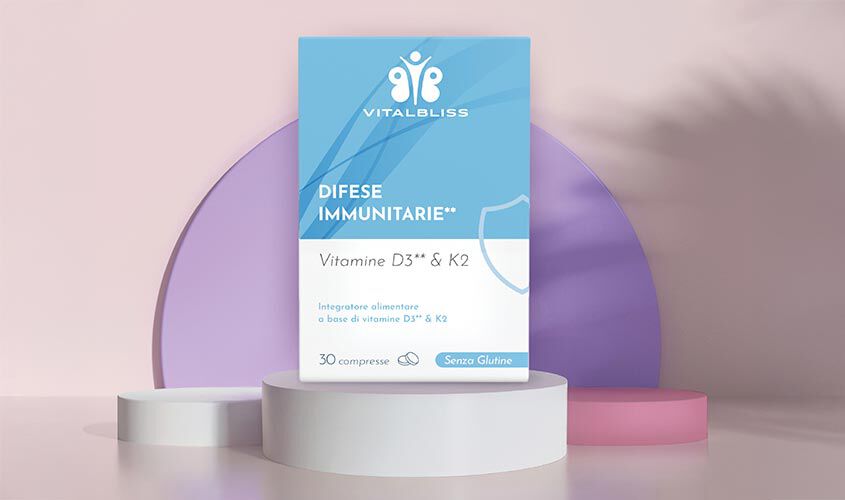 Difese Immunitarie - Vitamine D3** & K2 Compresse