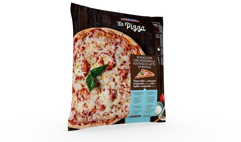 Schiacciate - SCHIACCIATA CON MOZZARELLA GUSTOSA DI LATTE DI BUFALA