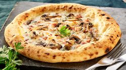 Pizze - Pizza "Bistrot 25" Bianca con Salsiccia e Funghi