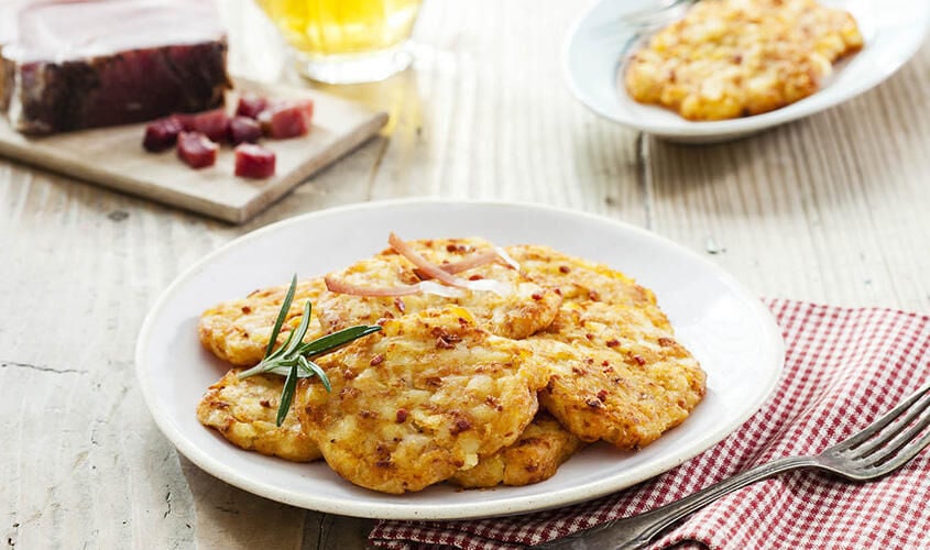 Purè e specialità di patate - Rostini Caserecci con Speck