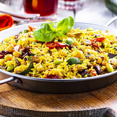 Piatti veloci pronti in un attimo - Paella "Mucho Veggie"