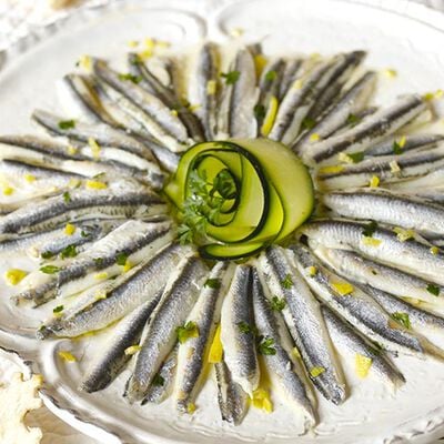 Specialità di pesce - Filetti di alici marinate