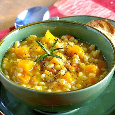 Minestroni zuppe e vellutate  - Orzotta alla Zucca