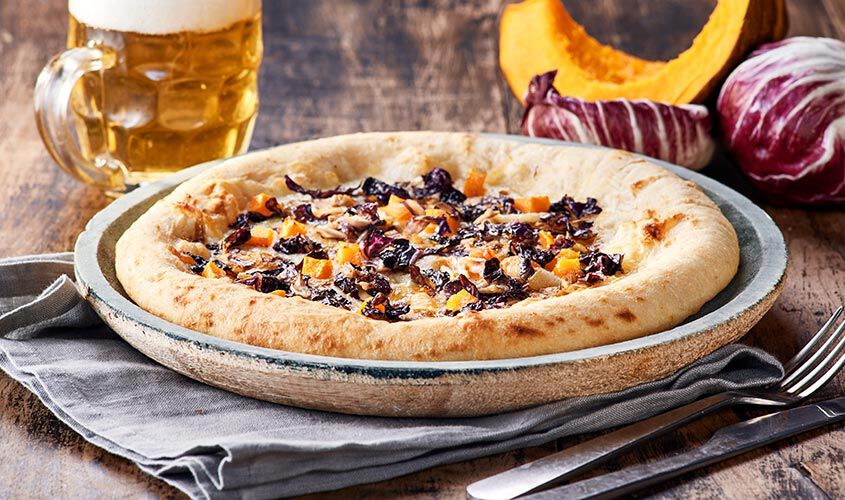 Pizze - Pizza "Bistrot 25" Bianca Radicchio Rosso e Zucca