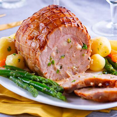 Arrosti e involtini - Arrosto di Tacchino con Asparagi e Speck