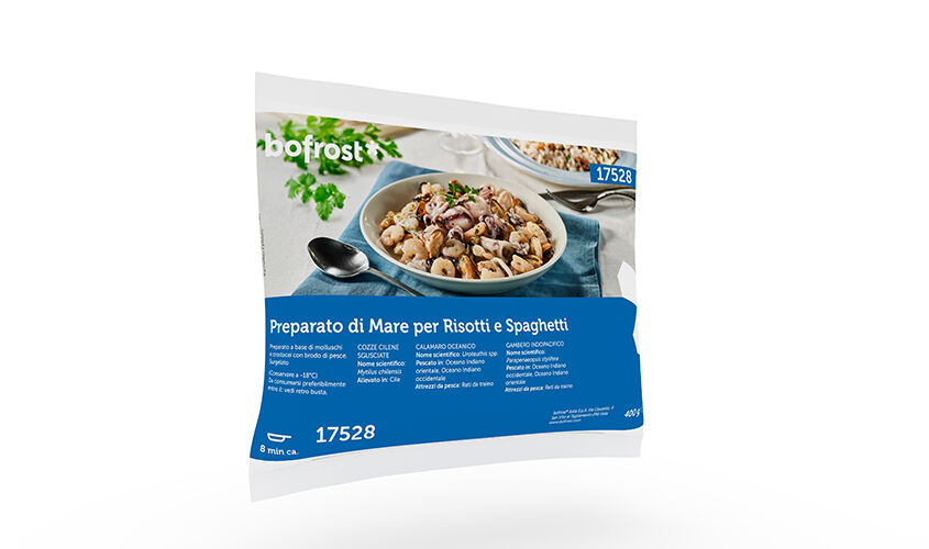 Pesce e crostacei al naturale - Preparato di Mare per Risotti e Spaghetti