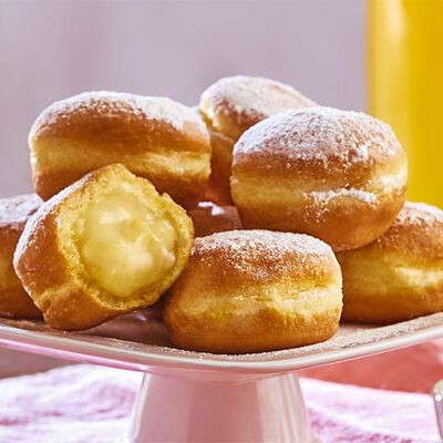 Croissant e prima colazione - Dolci Mini Krapfen alla Crema