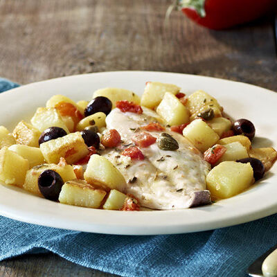 Specialit&agrave; di pesce su prenotazione - Filetti di Orata alla Mediterranea 'Gran Chef'