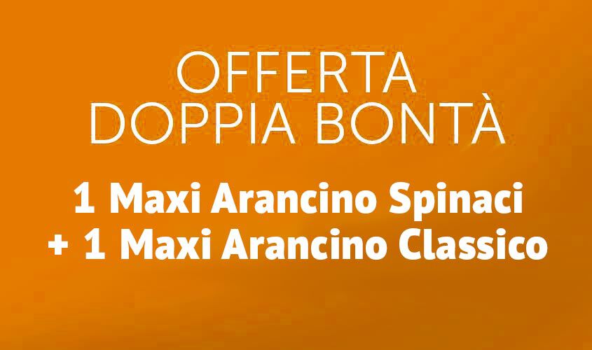 Stuzzichini per aperitivo e finger food - Doppia bontà Arancino Spinaci & Classico