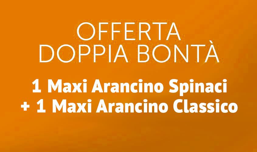 Stuzzichini per aperitivo e finger food - Doppia bontà Arancino Spinaci & Classico