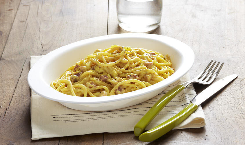 Ristopiatti: i primi piatti gourmet - I Ristopiatti "SPAGHETTI ALLA CARBONARA"