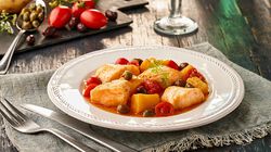 Specialit&agrave; di pesce - Cuori di Filetto di Merluzzo alla Siciliana