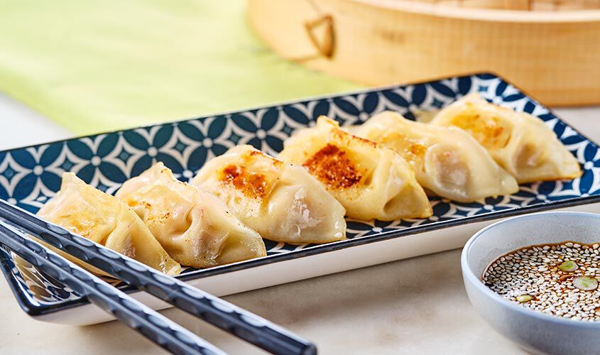 Cibi dal mondo - Gyoza con Gamberi Argentini e Pollo