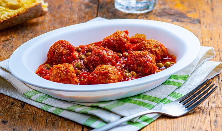 Piatti veloci pronti in un attimo - "I RistopiattiPolpette al Sugo di Pomodoro e Piselli