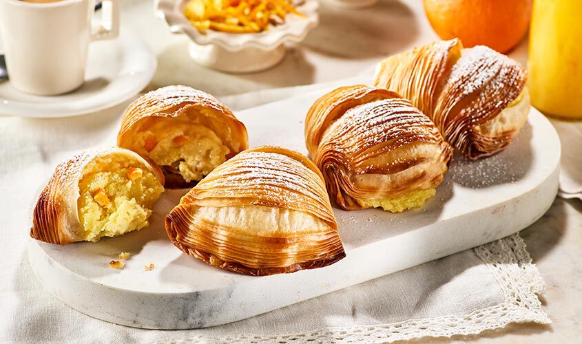 Croissant e prima colazione - Sfogliatelle Napoletane Ricce