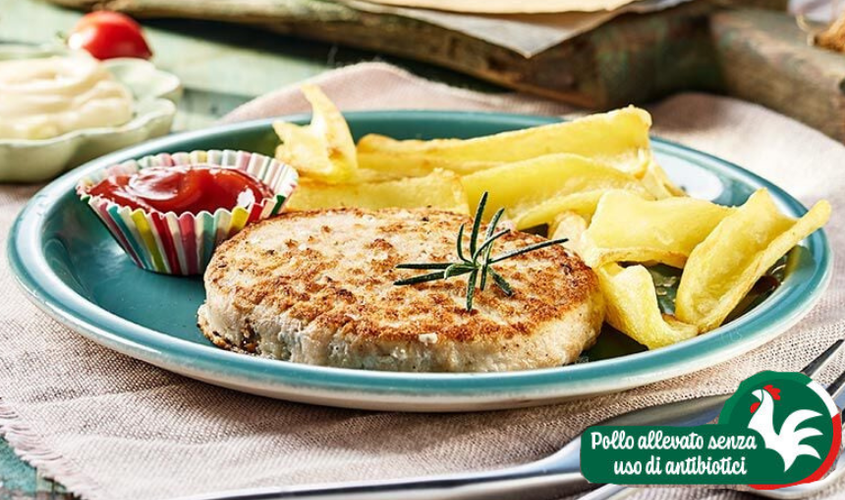 Hamburger e polpette - Burger di pollo