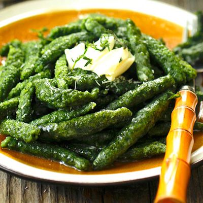 Primi e Sughi - Sp&auml;tzle freschi di spinaci