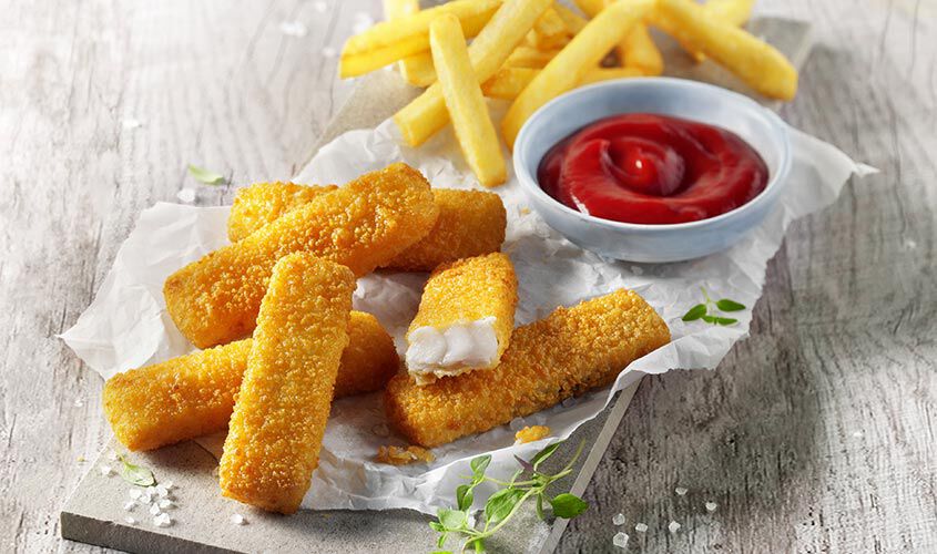 Pesce Panato - Bastoncini di Filetto di Pesce Impanati