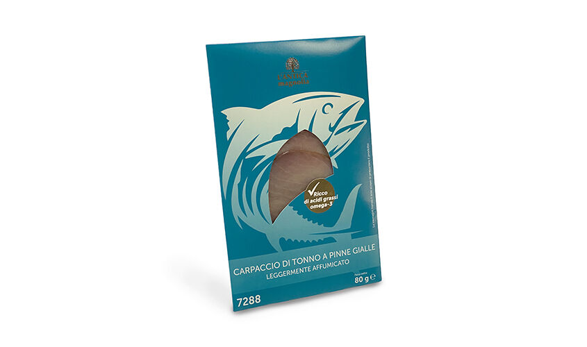 Pesce - Carpaccio di Tonno a Pinne Gialle Leggermente Affumicato