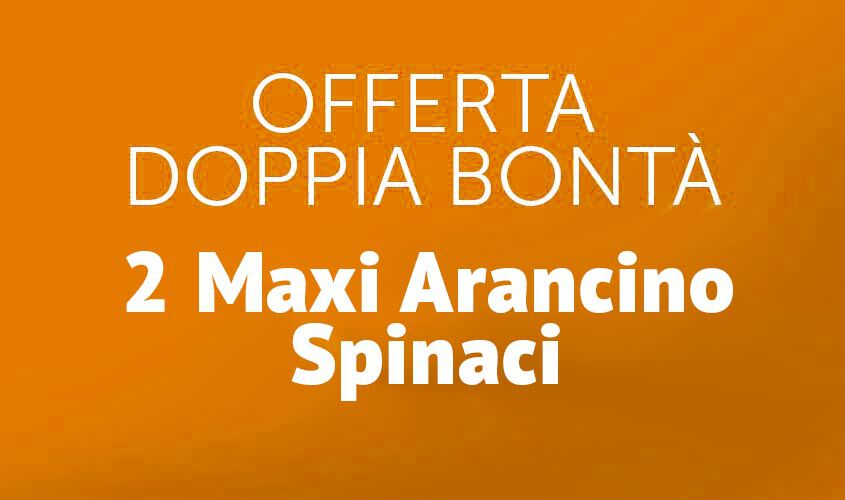 Stuzzichini per aperitivo e finger food - Doppia bontà Maxi Arancino Spinaci