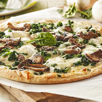 Schiacciate - Schiacciata Spinaci e Funghi Grigliati Bio