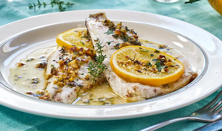 Specialità di pesce - Filetti di Branzino agli Agrumi