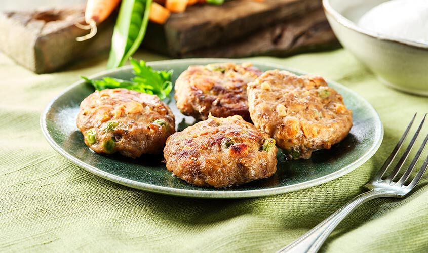 Hamburger e polpette - Le Gustosette con Mozzarella e Verdure