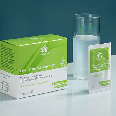 Benessere dei muscoli - Magnesio & Potassio con Vitamina B5, Vitamina B6