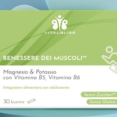 Benessere dei muscoli - Magnesio & Potassio con Vitamina B5, Vitamina B6