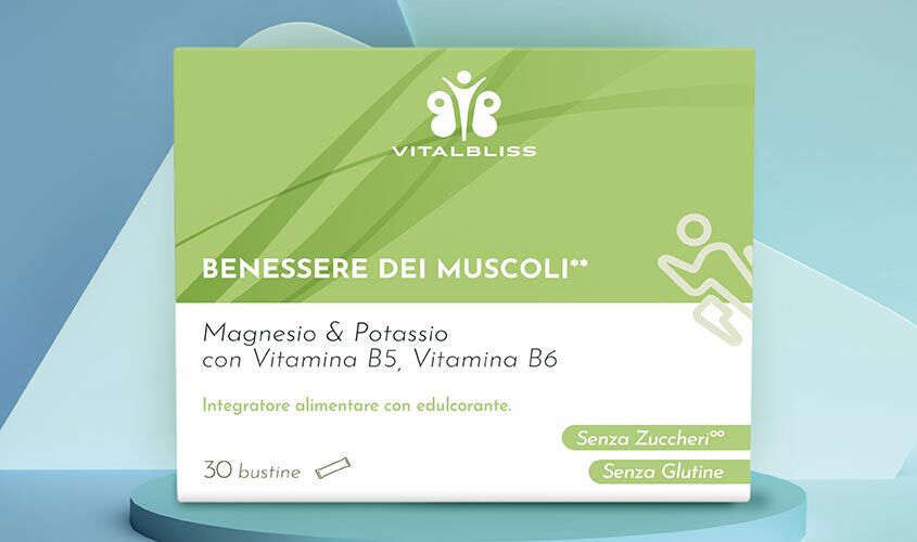 Benessere dei muscoli - Magnesio & Potassio con Vitamina B5, Vitamina B6