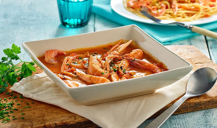 Specialità di pesce - Busara di crostacei