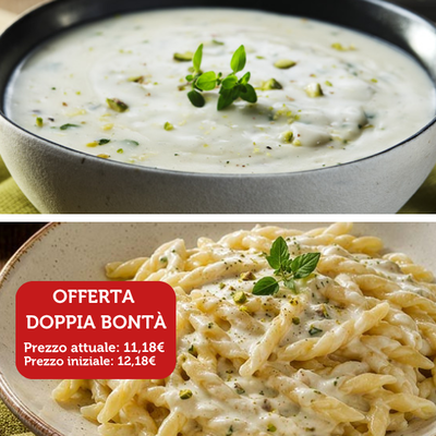 Pesti e sughi pronti - Promo Sfiziusielli e Salsa Cremosa Erborinato e Pistacchio