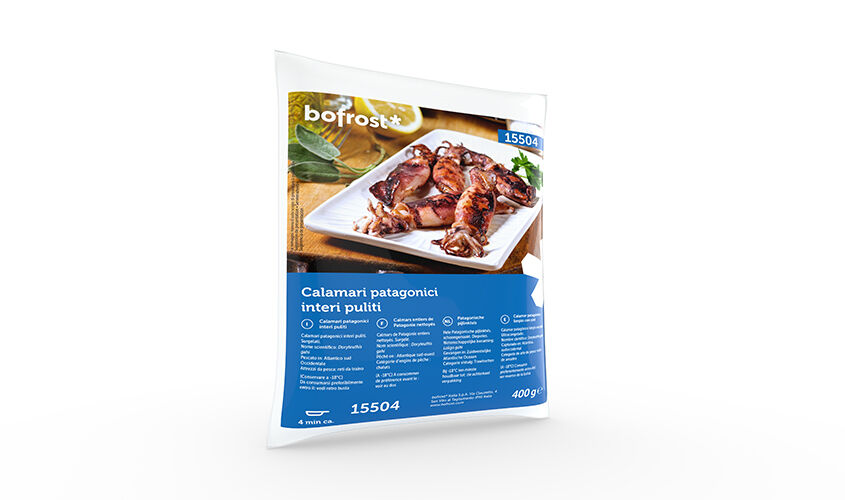 Pesce e crostacei al naturale - Calamari Patagonici Interi Puliti