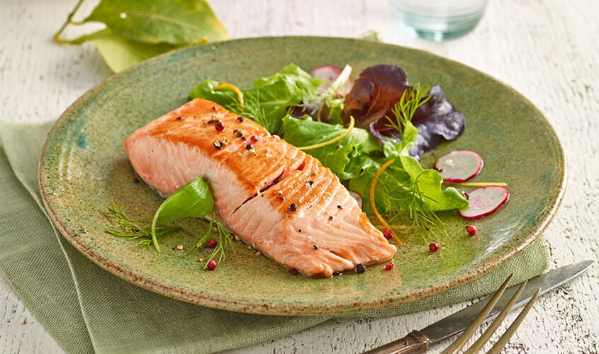 Pesce e crostacei al naturale - Tranci di Filetto di Salmone al Naturale