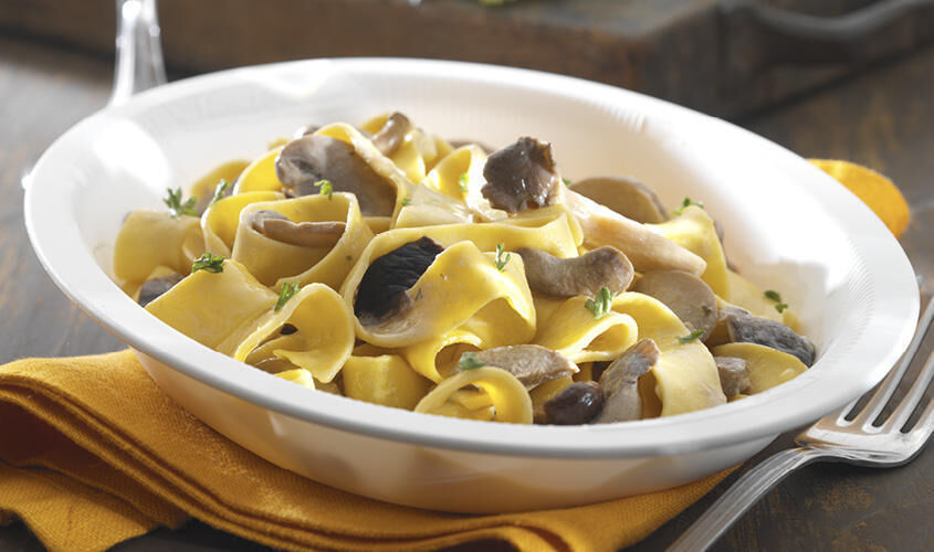 Ristopiatti: i primi piatti gourmet - Pappardelle ai Funghi Ristopiatti
